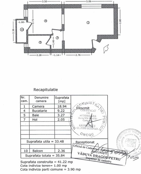 Brancoveanu, Lamotesti, duplex 3 cam.